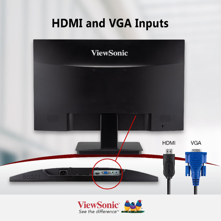 ViewSonic VA2710-mh 27"Home-Office IPS Monitor 1920 x 1080, HDMI, VGA