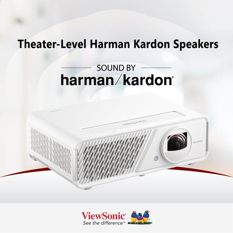 ViewSonic X2 3,100 LED Lumens Full HD Short Throw Smart LED Home Projector