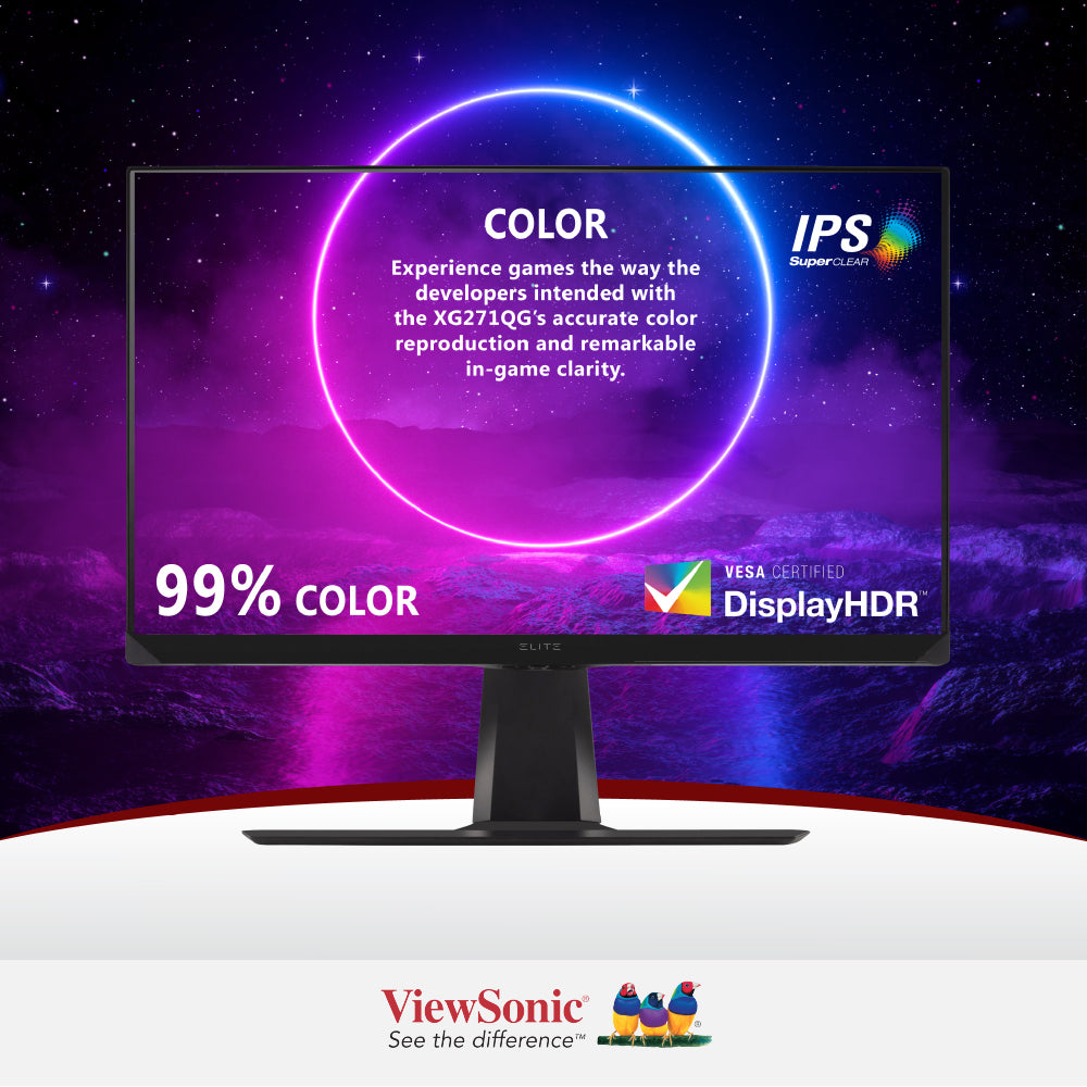 ViewSonic XG271QG 27" 240Hz IPS Gaming Monitor - 2560 x 1440, 1 ms