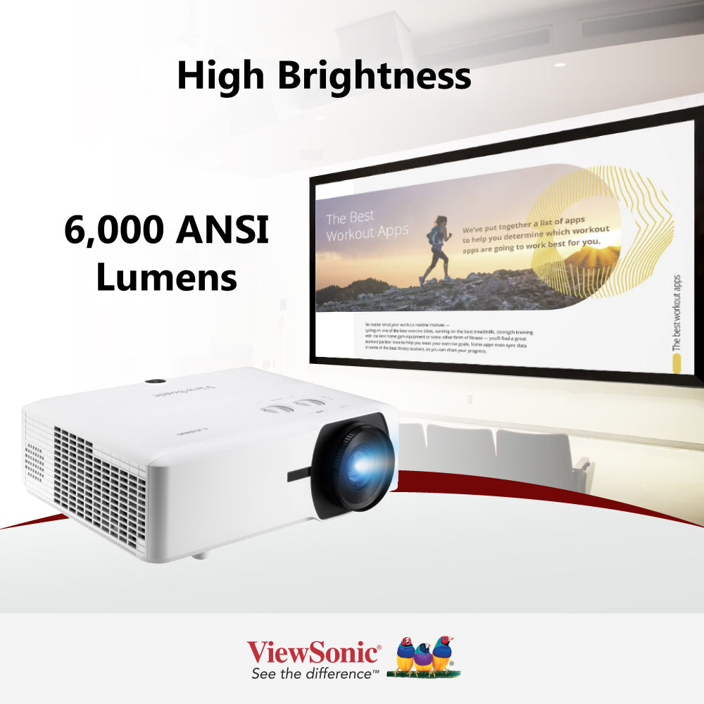 ViewSonic LS920WU 6000 ANSI Lumens WUXGA Laser Projector 1920 x 1200